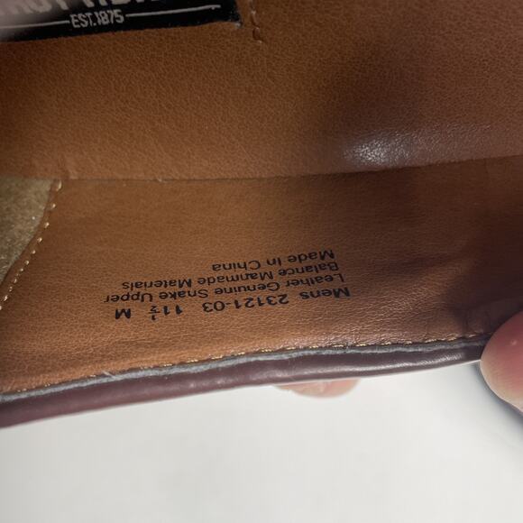 Vintage Stacy Adams Men's Genuine Snakeskin Dress Shoes Slip on US Size 11.5 EUC - Picture 14 of 14